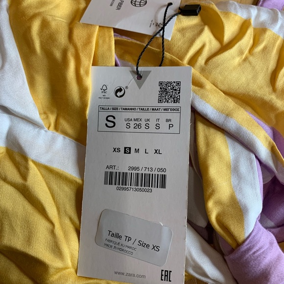 Zara - striped flowy top - Picture 4 of 7